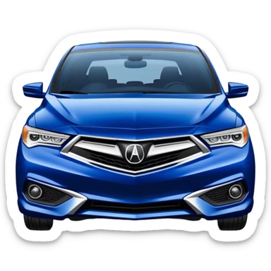 Blue Acura ilx 2023 sticker