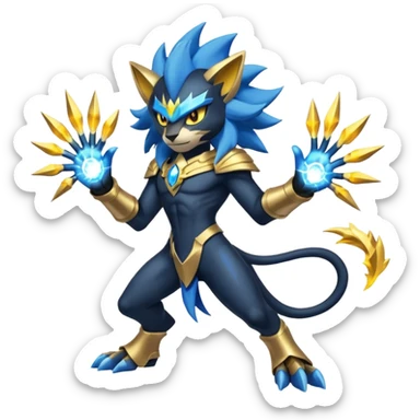 Luxray-Solgaleo-fusion sticker