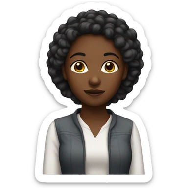 Black girl  sticker