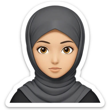 hijab girl ninja sticker