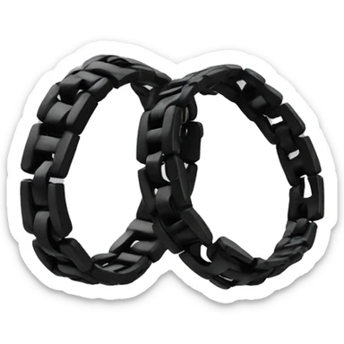 Black bracelet sticker