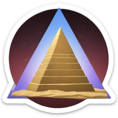 Pyramide illuminati sticker