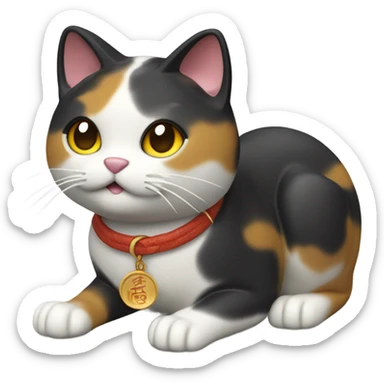 Maneki neko sticker