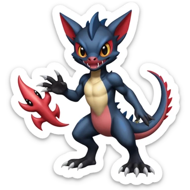 Venom-Stitch-Zekrom-Sneasel-fusion, full body sticker