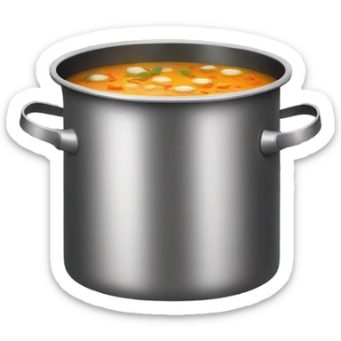  cooking pot with soup sticker