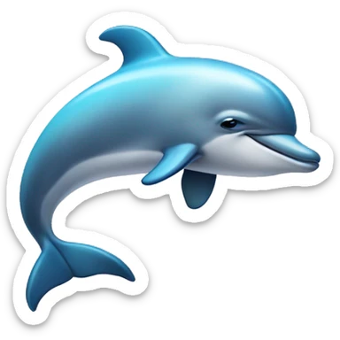 dancing dolphin  sticker