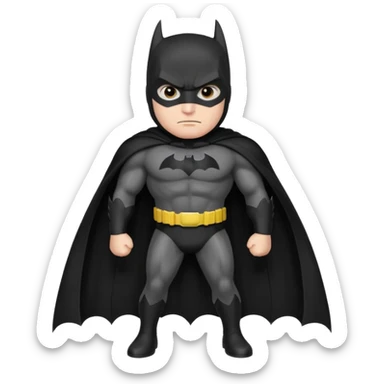 caucasian batman full body sticker