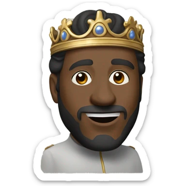 Le roi lépreux Baldwin avec son masque sur le visage qui lève la main 🙋 sticker