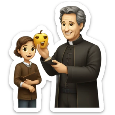 Don bosco teaching kids sticker