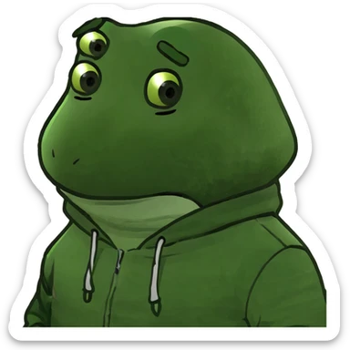 Prins wearing an hoddie  sticker