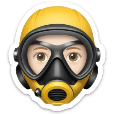 Underwater man sticker