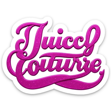 Juicy couture logo sticker