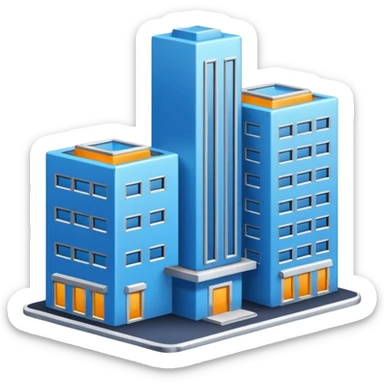 ELEMENTOS DE ARQUITECTURA COLOR AZUL sticker