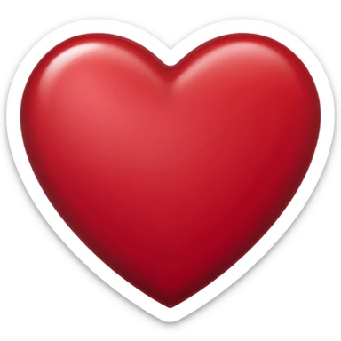 Coeur bordeaux sticker