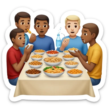 Hombres se les hace agua la boca sticker