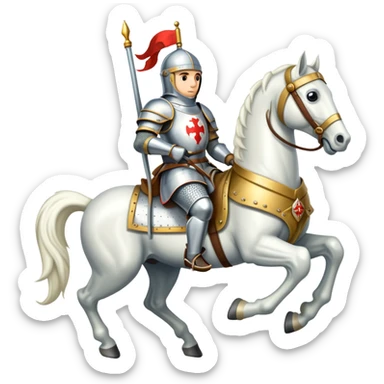 Saint george on a horse sticker