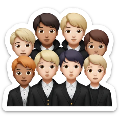 BTS 7 people sticker