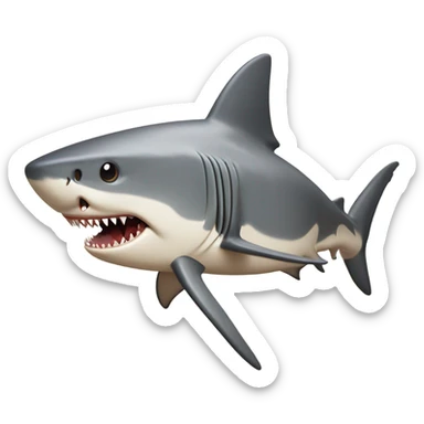 Cross section of a shark  sticker