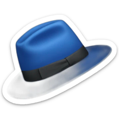 Chapeau bleu sticker