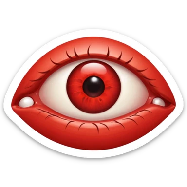 1 bloodshot eye sticker