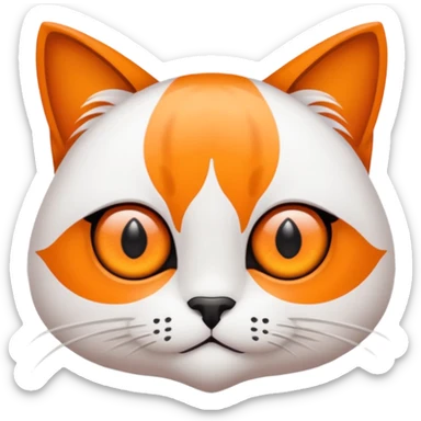 Katze mit riesigen augen sticker