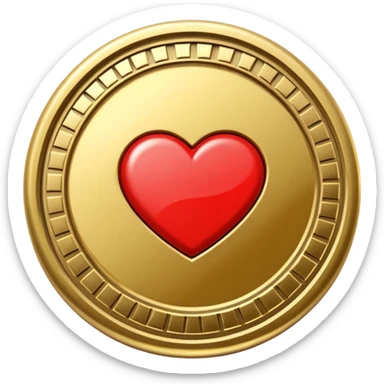 thick casino token sticker