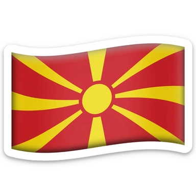 flag of North Macedonia sticker