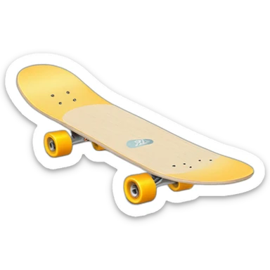 skate board from top sticker