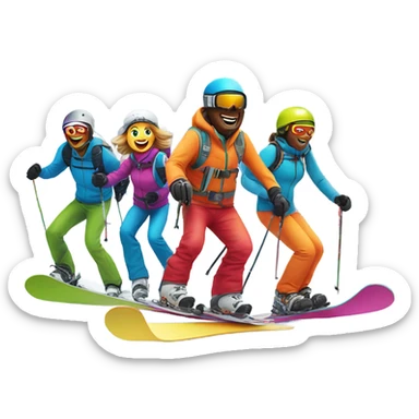Ski trip  sticker