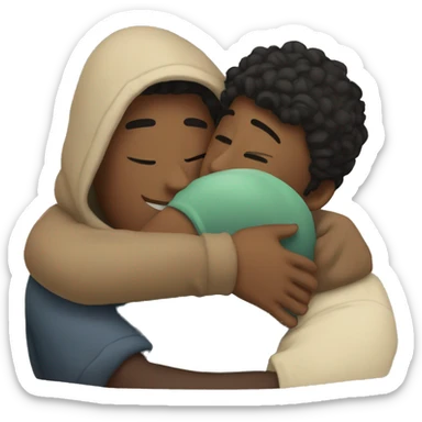 cozy hugs with boyfriend sticker