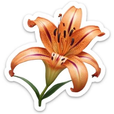 stargazer tiger lily  sticker