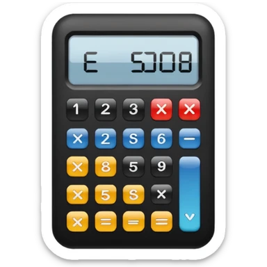 calculator digital  sticker