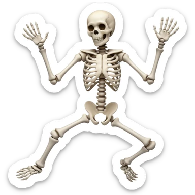 This action 🤷‍♂️ but as a skeleton sticker