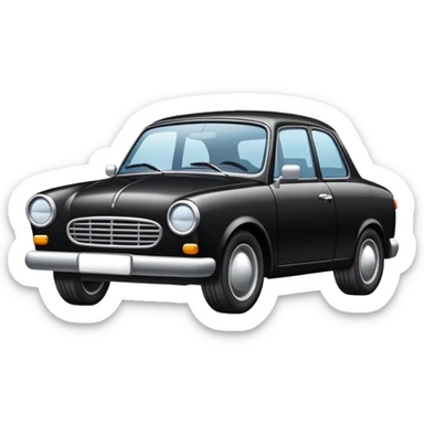  Car noir sec sticker