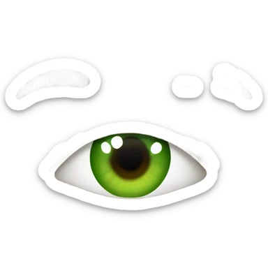 Femme brune clair au yeux vert sticker