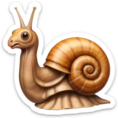 snail + anatomical heart sticker