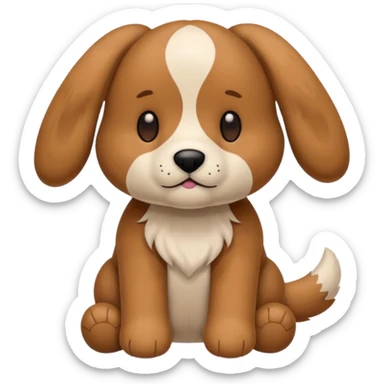 Plush dog toy  sticker