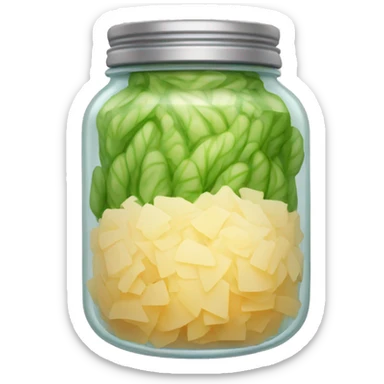 sauerkraut jar sticker