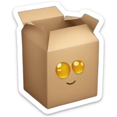 Food takeaway box sticker