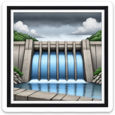 water dam sticker