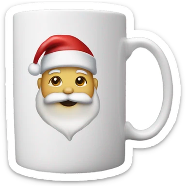 a mug with baby santa’s drawn over it  sticker