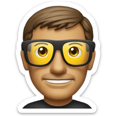 Tony Robbins sunglasses crossed arms sticker