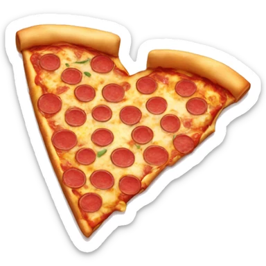 Corazón de pizza  sticker