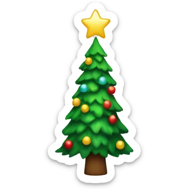 Christmas tree sticker