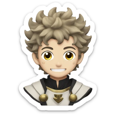 Black clover asta sticker