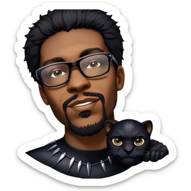 As Black Panther sticker