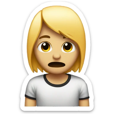 emo person upset sticker