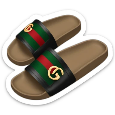 Black Gucci slide sticker