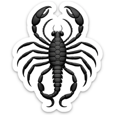 Scorpion Tattoo on the back sticker