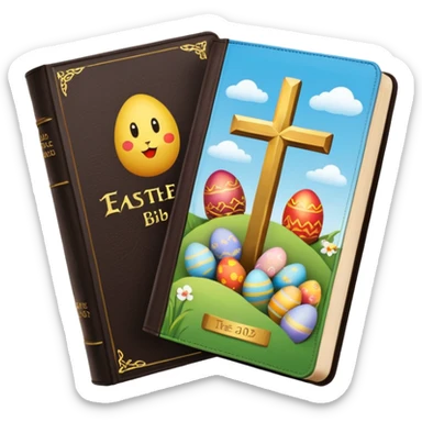 Easter themed Bible sticker